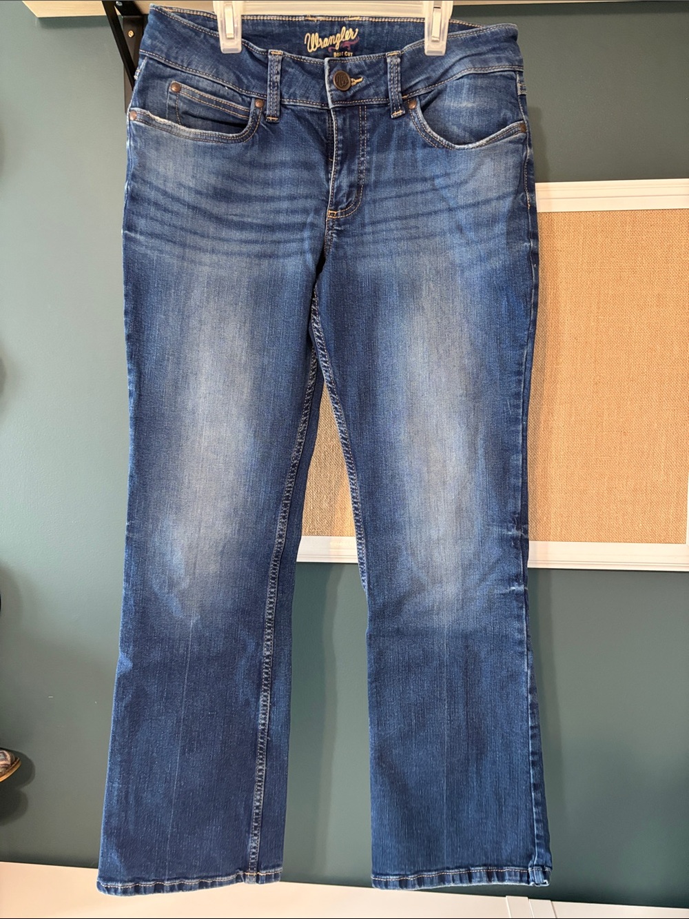 Wrangler Women's Blue Stretch Boot Cut Jeans